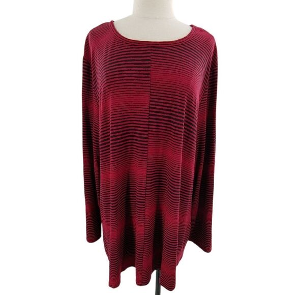Habitat deep red and black stripe popover tunic XXL - Picture 2 of 10
